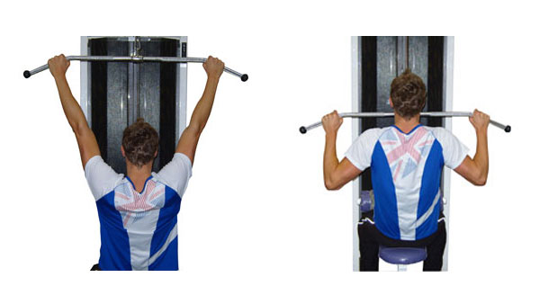 Wide Grip Lat Pull Downs