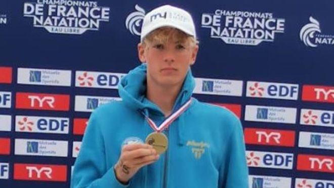 Hector Pardoe sets British record for 25km swim at French National Open