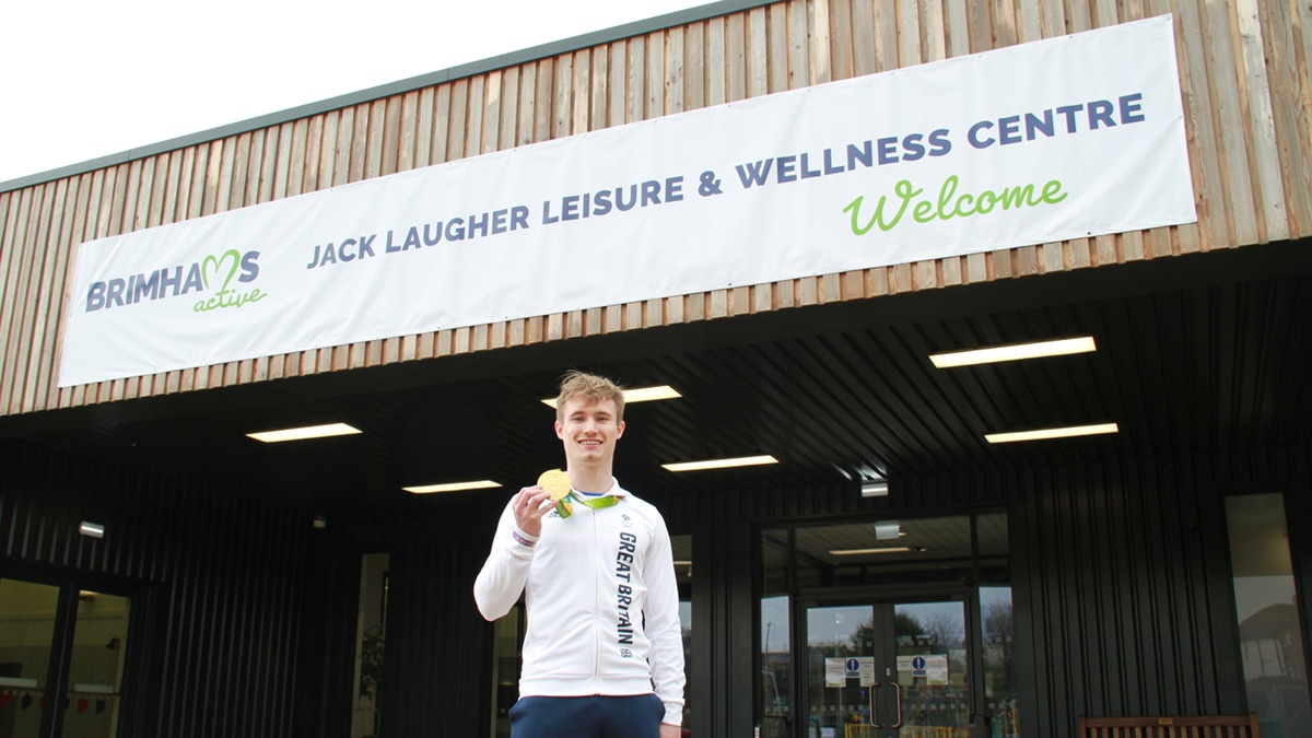 Jack Laugher hopes pool named after him will inspire others to ‘chase their dreams’