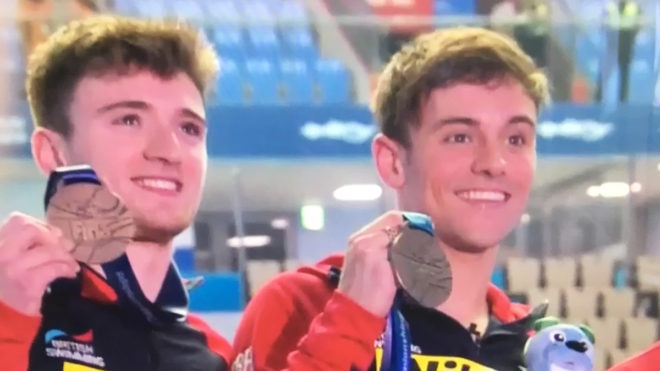 Tom Daley and Matty Lee bag bronze but are made to work for podium place