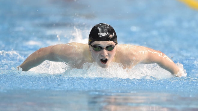 Joe Litchfield wins 400m IM gold on day two