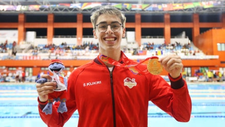 Oscar strikes gold as Team England win six medals at Commonwealth Youth Games