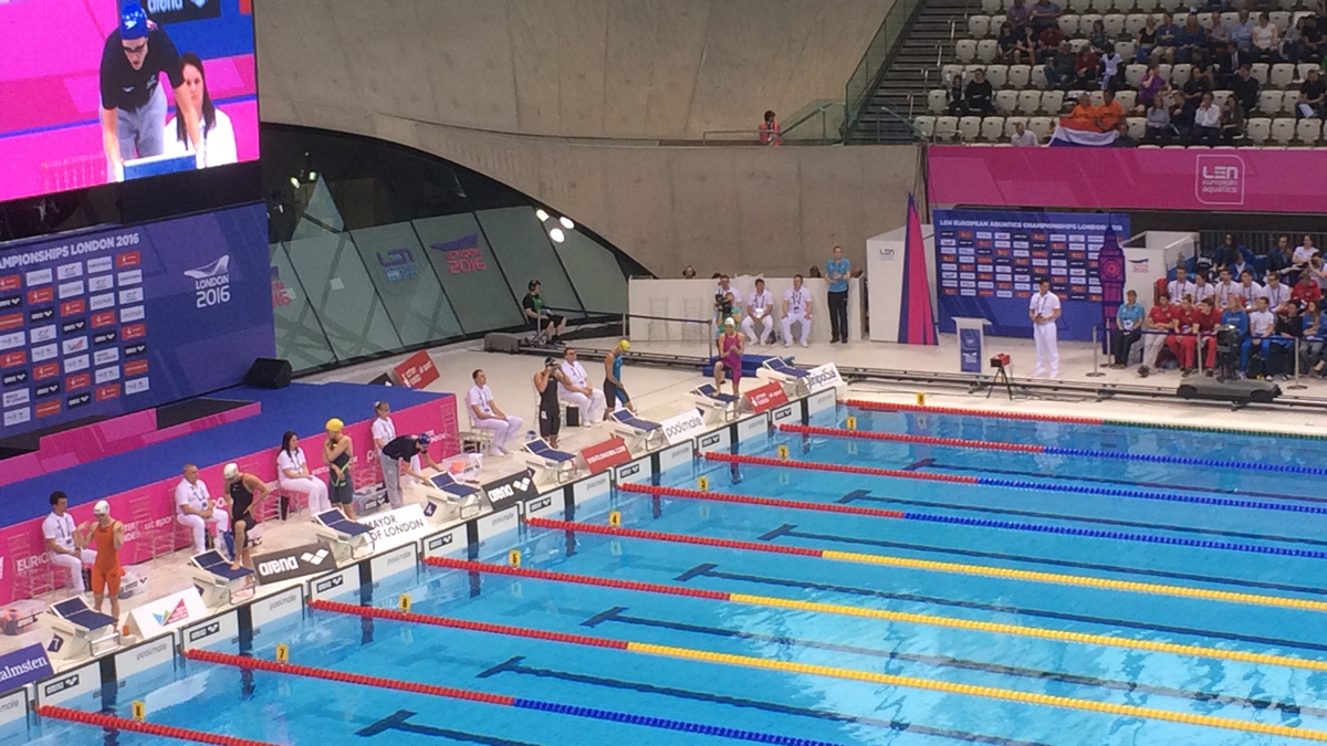 Surrey Masters swimmer serves main course at European Champs