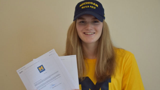 Sophie Jackson signs for University of Michigan