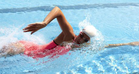 Front crawl breathing drills