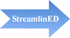 Streamlined logo. Used for StreamlinED courses.